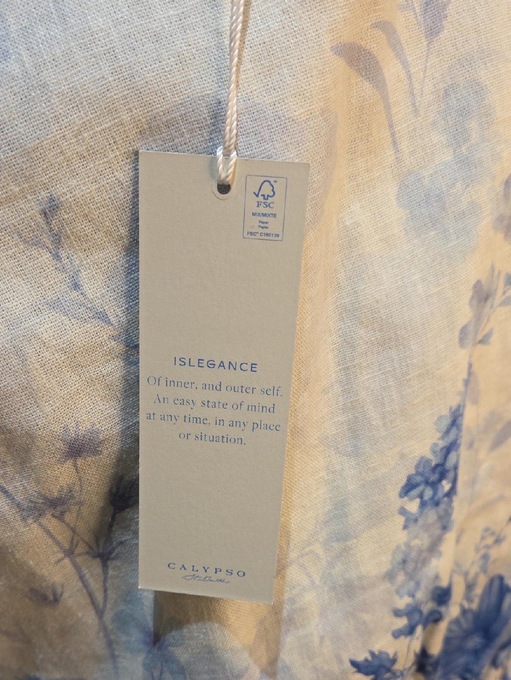 Nwt Large Calypso Blue and White Floral Midi Dress - Picture 8 of 16